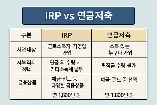 IRP·연금저축 세액공제로 노후 대비하는 방법 완벽 가이드 4 금융 재테크 세금 부동산 IRP 연금저축으로 노후 대비와 세액공제 혜택 3 금융 재테크 세금 부동산
