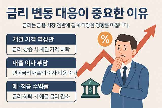 금리 변동 대응법 5가지 시장 금리 상승기 하락기 대처 전략 1 금융 재테크 세금 부동산 금리 변동 대응법 5가지 시장 금리 상승기 하락기 대처 전략 - 금리 변동 대응이 중요한 이유