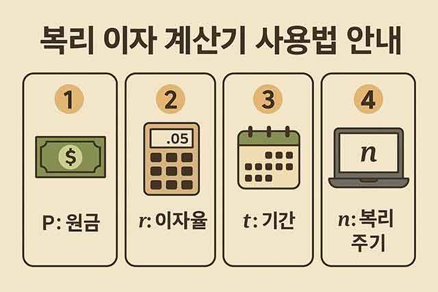 복리 이자 계산기 2 금융 재테크 세금 부동산 복리 이자 계산기 사용법 안내